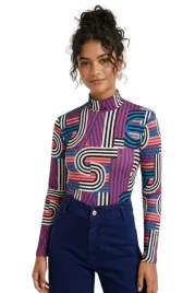 bluzka-damska-desigual-tops-wzor-geometryczny