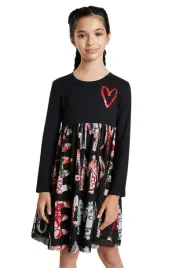 sukienka-dziewczeca-desigual-aina-czarna-z-napisami