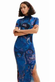sukienka-damska-desigual-hian-niebieska-dluga