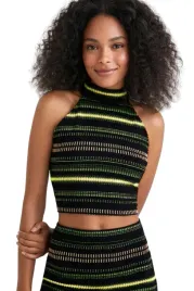 bluzka-damska-desigual-top-czarny-w-neonowe-pasy-halter