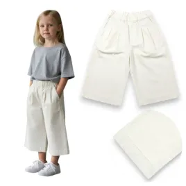 spodnie-materialowe-dziewczynka-eleganckie-wiosna-bawelna-bialy-116-cm