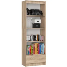 regal-do-salonu-biura-1-szuflada-polki-arlo-60x35x180-cm-dab-sonoma