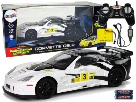 auto-sportowe-wyscigowe-r-c-1-18-corvette-c6-r-bialy-2-4-g-swiatla