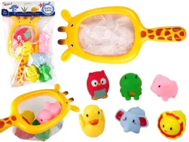 zestaw-do-kapieli-zwierzatka-gumowe-siatka-zyrafa