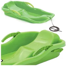 isrs-361c-sanki-slizgi-z-hamulcem-zielone-plastikowe-z-raczka-i-sznurkiem-n