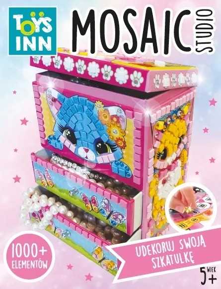 szkatulka-mozaika-kotek-8059-stan-nowy