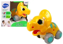 dinozaur-na-kolkach-zolty-triceratops-figurka