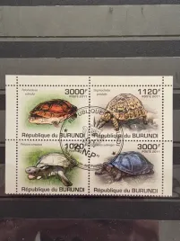 znaczki-fauna-gady-plazy-zolwie-burundi-kasowany-zn8