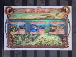 znaczki-fauna-gady-plazy-zolwie-gwinea-czysty-zn40