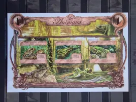 znaczki-fauna-gady-plazy-zaby-gwinea-czysty-zn40