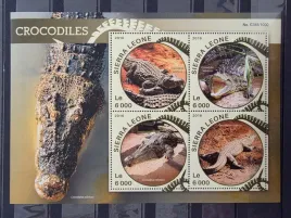 znaczki-fauna-gady-plazy-krokodyle-sierra-leone-czysty-f9