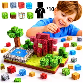 klocki-magnetyczne-177-sztuk-3d-bloki-konstrukcyjne-szesciany-zestaw-pixele