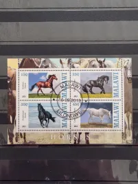 znaczki-fauna-zwierzeta-konie-malawi-kasowany-zn16