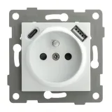 kontakt-biale-gniazdko-elektryczne-z-bolcem-pojedyncze-usb-c-fi60-do-ramek-stan-nowy
