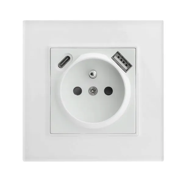 kontakt-biale-gniazdko-elektryczne-z-bolcem-pojedyncze-usb-c-fi60-do-ramek-uziemienie-z-uziemieniem