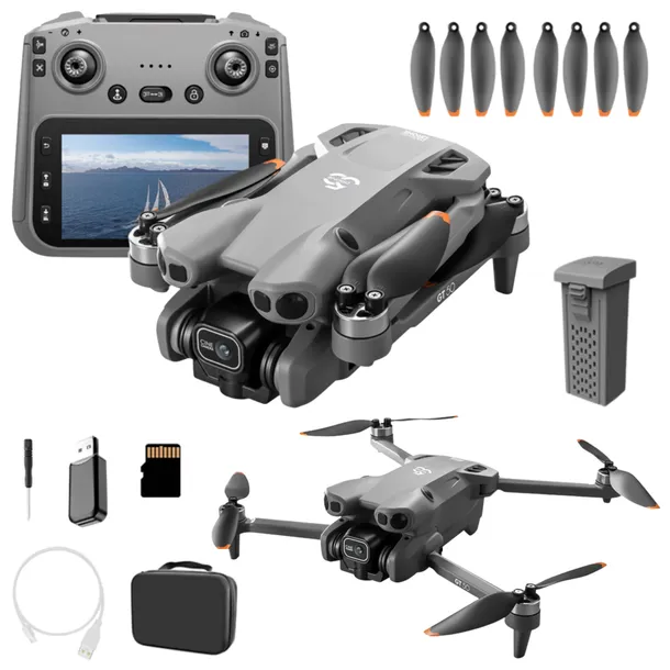 DRON Z KAMERĄ 4K WIFI SKŁADANY GPS UNIKANIE PRZESZKÓD ETUI PILOT +AKCESORIA