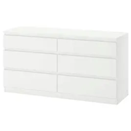 ikea-kullen-komoda-6-szuflad-bialy