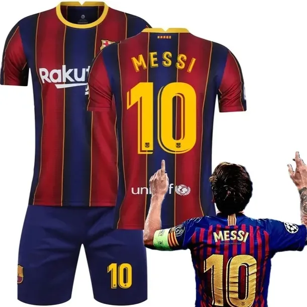 KOMPLET PIŁKARSKI KOSZULKA LEO MESSI FC BARCELONA WSZYSTKIE ROZMIARY