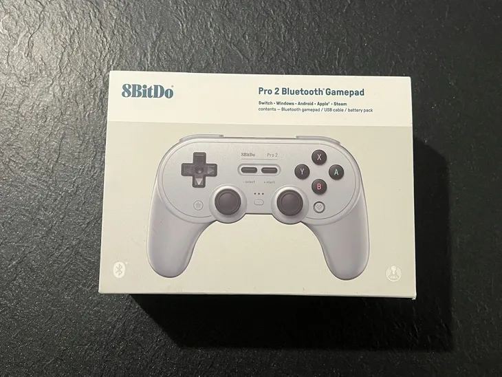 kontroler-bluetooth-8bitdo-pro-2-do-nintendo-switch-pc-steam-deck-szary-stan-powystawowy-sposob-podlaczenia-przewodowy-bezprzewodowy