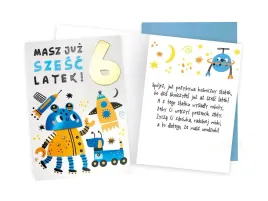 kartka-urodzinowa-z-koperta-na-szoste-urodziny-roboty