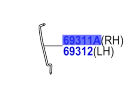 toyota-yaris-ramka-klamki-drzwi-prawy-przod-69311-0d130-oe