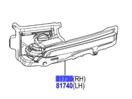 toyota-bz4x-corolla-cross-kierunkowskaz-lusterka-prawy-81730-28020-oe