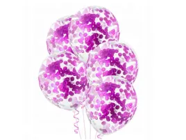 balony-przezroczyste-z-konfetti-fuksja-30-cm-5-szt