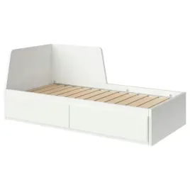ikea-flekke-rama-lezanki-z-2-szufladami-bialy-80x200-cm