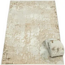 dywanik-chodnik-nowoczesny-bezowy-polysk-zloty-miekki-modny-glamour-80x150