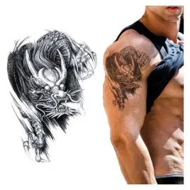 tatuaz-tymczasowy-wodny-dragon-smok-dragon-ball