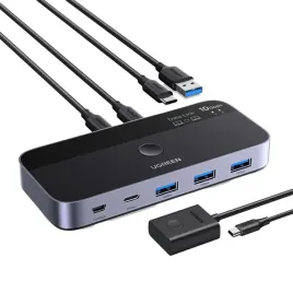 przelacznik-usb-c-ugreen-cm691-4-portowy-2x1-szary