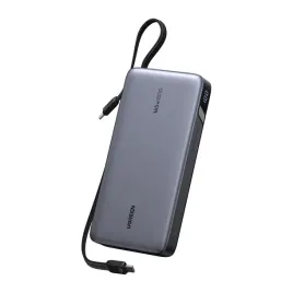 powerbank-25000mah-ugreen-pb552-165w-usb-usb-c-wbudowany-kabel-szary