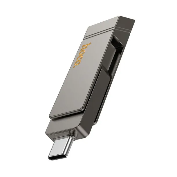 pendrive-128gb-usb-3-2-usb-a-usb-c-hoco-ud15-szary