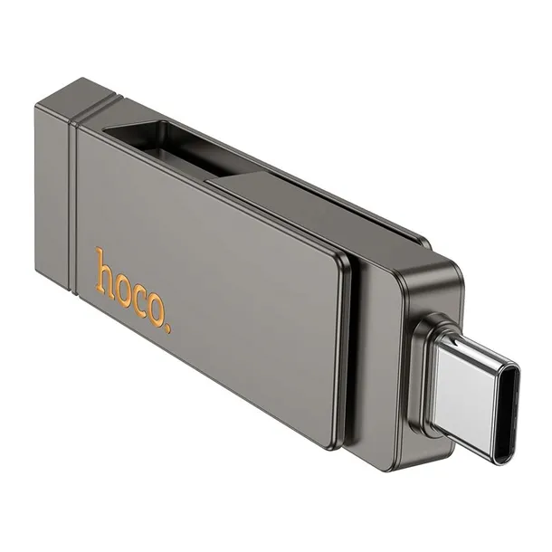 pendrive-128gb-usb-3-2-usb-a-usb-c-hoco-ud15-szary