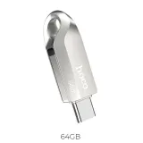 pendrive-64gb-usb-3-0-usb-a-usb-c-hoco-ud8-nikiel