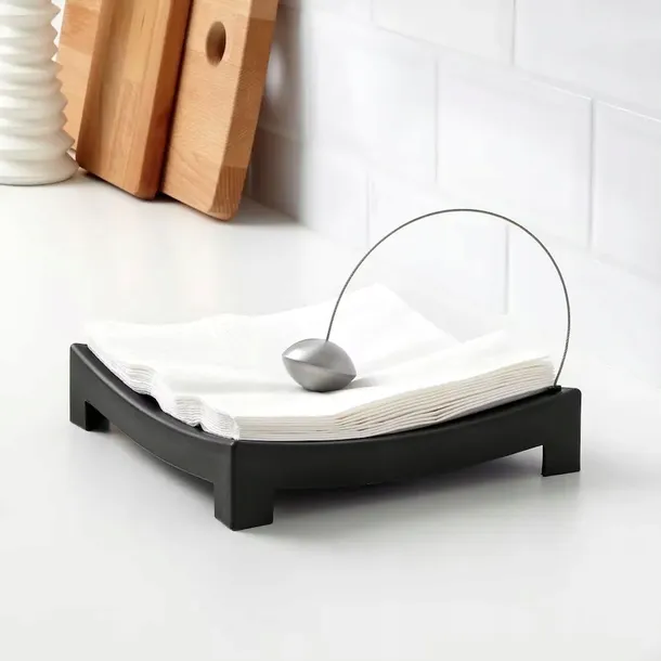 ikea-knyck-serwetnik-czarny-stan-nowy