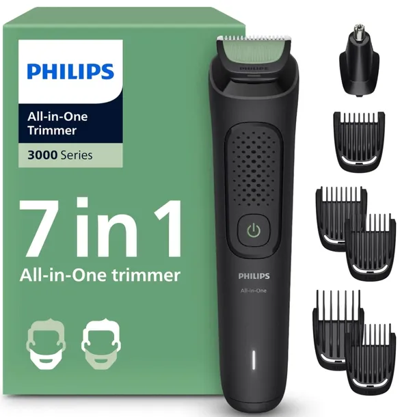 MASZYNKA GOLARKA PHILIPS TRYMER WŁOSY BRODA BEZPRZEWODOWA DO ZAROSTU + ETUI