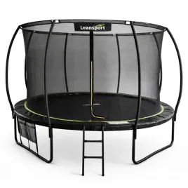 trampolina-ogrodowa-lean-z-siatka-wewnetrzna-czarno-zielona-366cm-12ft