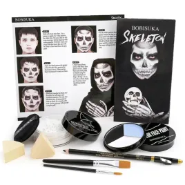 makijaz-szkieletu-na-halloween-farby-do-twarzy-czaszka-komplet