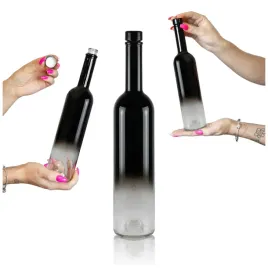 butelka-szklana-futura-500ml-ombre-czarno-bezbarwna-na-nalewki-alkohol