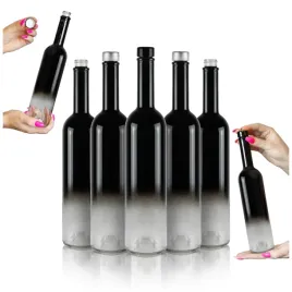 10x-butelki-szklane-futura-500ml-ombre-czarno-bezbarwna-na-nalewki-alkohol