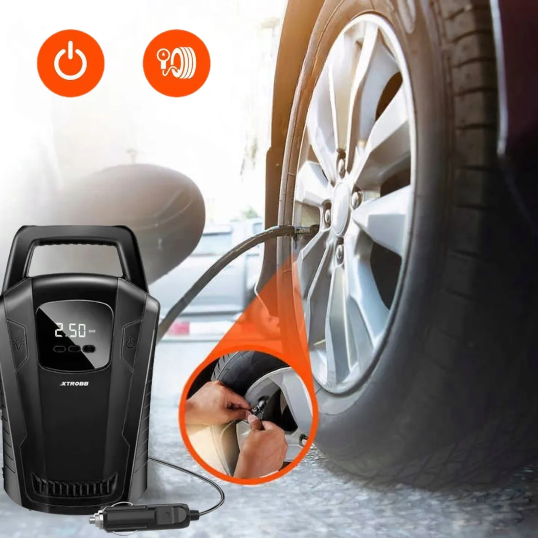 przenosny-kompresor-samochodowy-bezprzewodowa-sprezarka-do-akumulatora