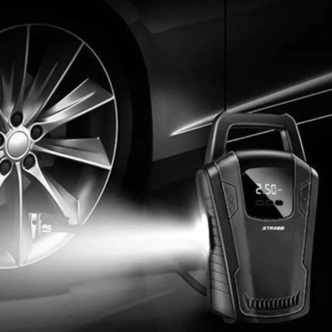 przenosny-kompresor-samochodowy-bezprzewodowa-sprezarka-do-akumulatora