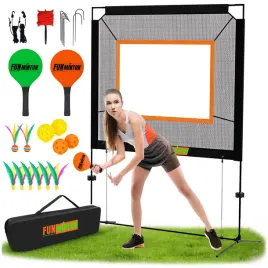 funminton-zestaw-do-gier-sportowych-gra-plenerowa-rodzinna-siatka-rakietki