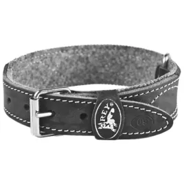 obroza-dla-psa-skorzana-43-53cm-czarna-rey-polski-producent