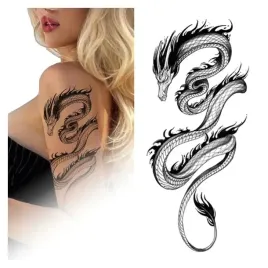 tatuaz-tymczasowy-wodny-wijacy-smok