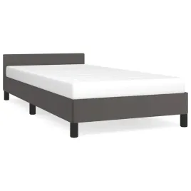 rama-lozka-z-zaglowkiem-sztuczna-skora-szary-197-x-93-x-50-cm-bez