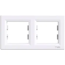 asfora-klasyczna-ramka-podwojna-2-krotna-kontakt-pozioma-biala-schneider