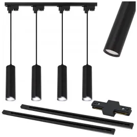 zestaw-oswietlenie-szynowe-4x-lampa-gu10-listwa-2m-czarna-wiszaca-tuba-led