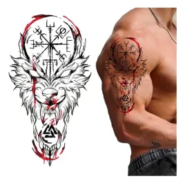 tatuaz-tymczasowy-wodny-symbol-wilkolaka